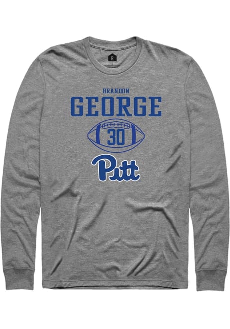 Brandon George Rally Mens Graphite Pitt Panthers NIL Sport Icon Tee