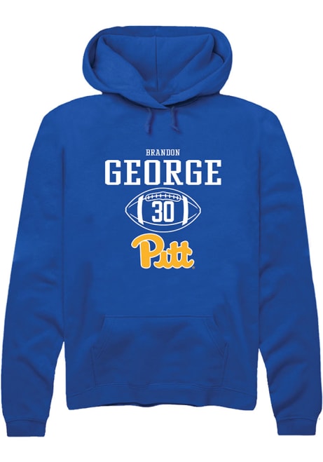 Brandon George Rally Mens Blue Pitt Panthers NIL Sport Icon Hooded Sweatshirt