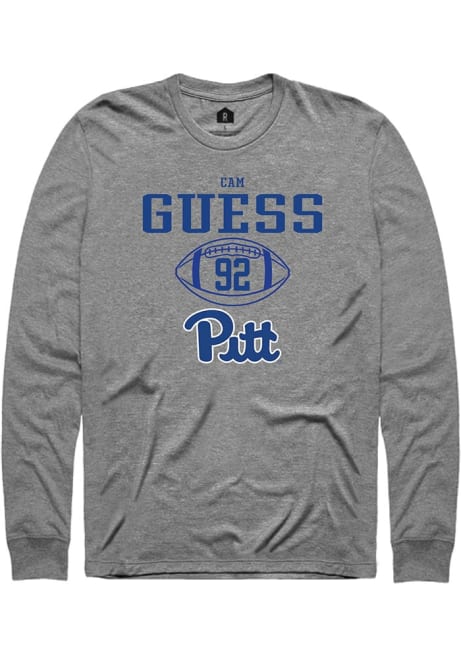 Cam Guess Rally Mens Graphite Pitt Panthers NIL Sport Icon Tee