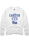 Main image for Daniel Carter  Rally Pitt Panthers Mens White NIL Sport Icon Long Sleeve Crew Sweatshirt