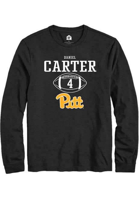 Daniel Carter Rally Mens Black Pitt Panthers NIL Sport Icon Tee