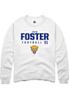 Main image for Drew Foster Rally Mens White Pitt Panthers NIL Stacked Box Crew Sweatshirt