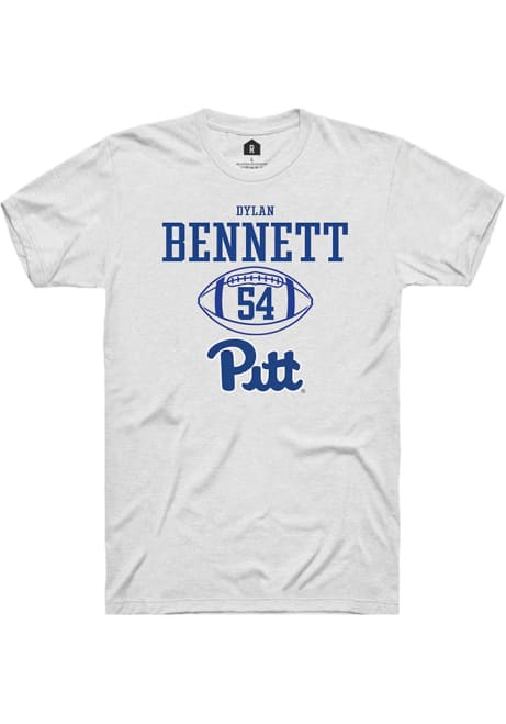 Dylan Bennett White Pitt Panthers NIL Sport Icon Short Sleeve T Shirt