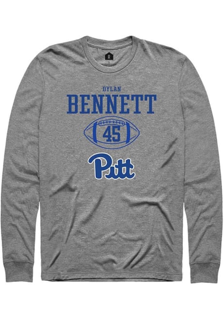 Dylan Bennett Rally Mens Graphite Pitt Panthers NIL Sport Icon Tee