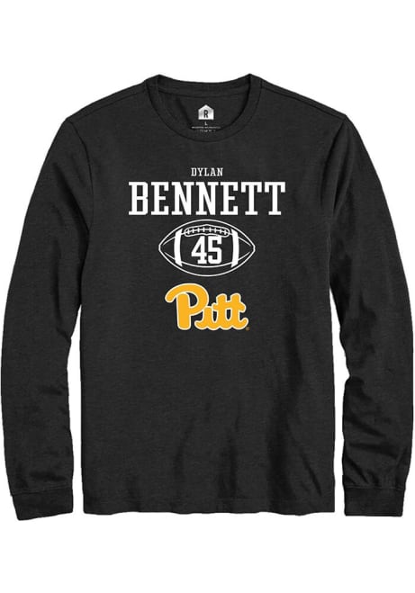 Dylan Bennett Rally Mens Black Pitt Panthers NIL Sport Icon Tee