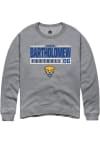 Main image for Gavin Bartholomew Rally Mens Graphite Pitt Panthers NIL Stacked Box Crew Sweatshirt