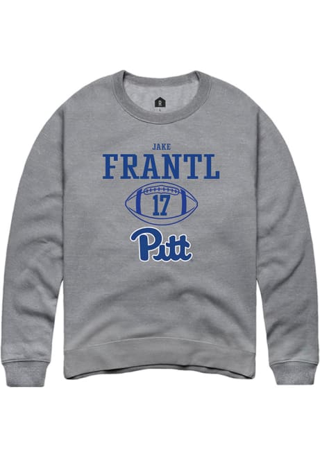 Jake Frantl Rally Mens Graphite Pitt Panthers NIL Sport Icon Crew Sweatshirt