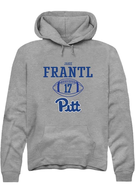 Jake Frantl Rally Mens Graphite Pitt Panthers NIL Sport Icon Hooded Sweatshirt