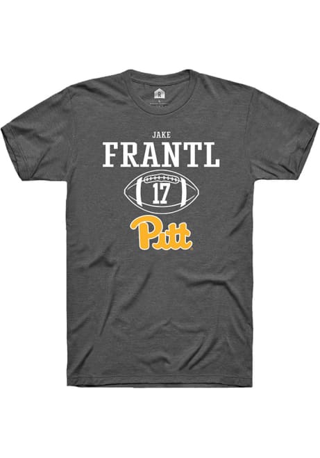 Jake Frantl Dark Grey Pitt Panthers NIL Sport Icon Short Sleeve T Shirt