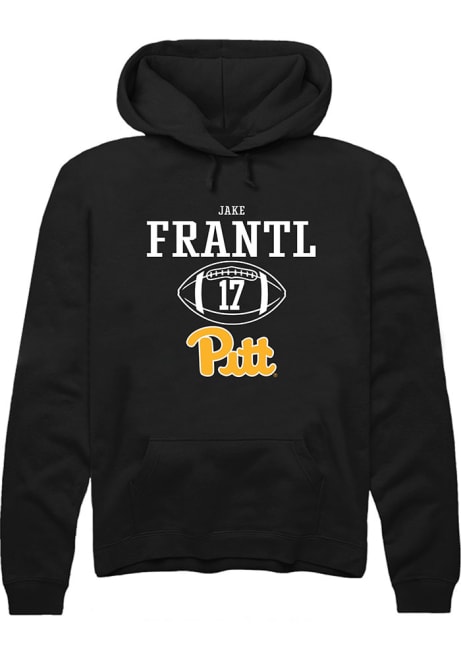 Jake Frantl Rally Mens Black Pitt Panthers NIL Sport Icon Hooded Sweatshirt