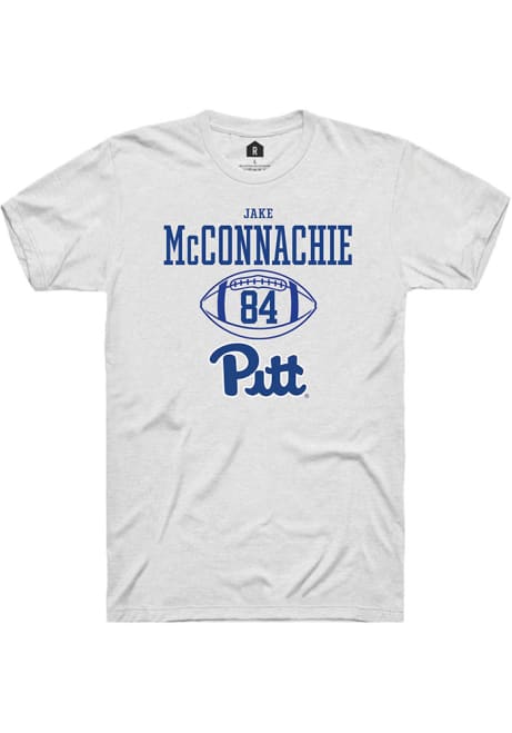 Jake McConnachie White Pitt Panthers NIL Sport Icon Short Sleeve T Shirt