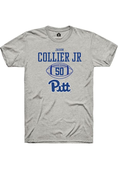 Jason Collier Jr. Ash Pitt Panthers NIL Sport Icon Short Sleeve T Shirt