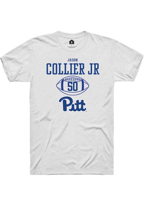 Jason Collier Jr. White Pitt Panthers NIL Sport Icon Short Sleeve T Shirt