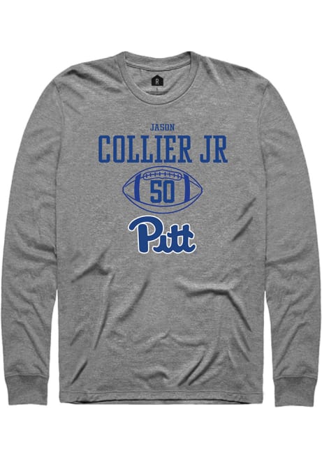 Jason Collier Jr. Rally Mens Graphite Pitt Panthers NIL Sport Icon Tee