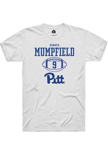 Konata Mumpfield White Pitt Panthers NIL Sport Icon Short Sleeve T Shirt