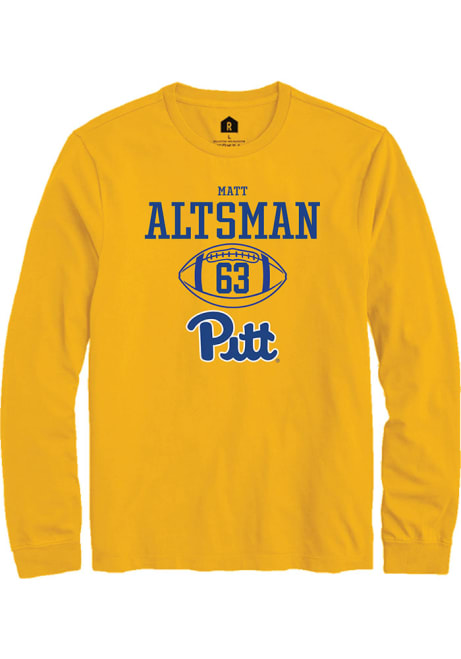 Matt Altsman Rally Mens Gold Pitt Panthers NIL Sport Icon Tee