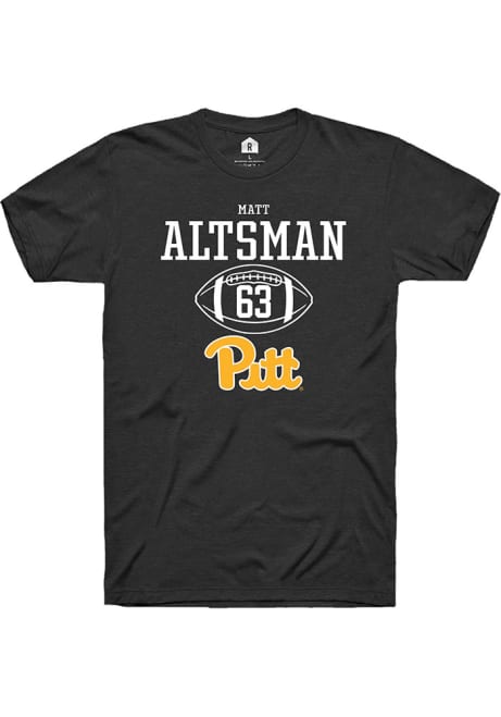 Matt Altsman Black Pitt Panthers NIL Sport Icon Short Sleeve T Shirt