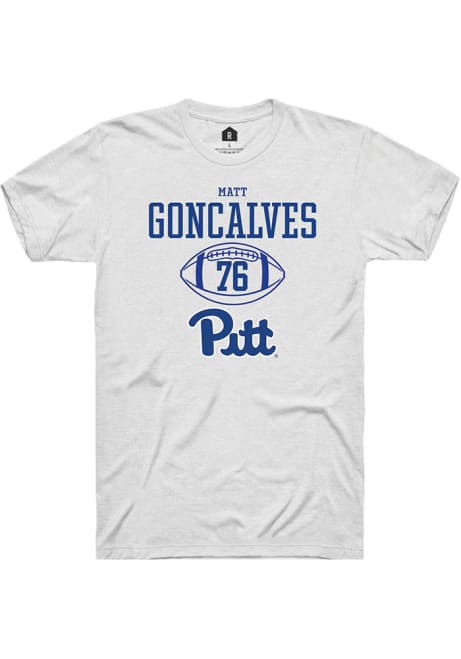 Matt Goncalves White Pitt Panthers NIL Sport Icon Short Sleeve T Shirt