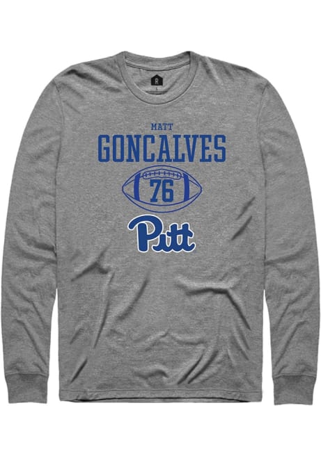 Matt Goncalves Rally Mens Graphite Pitt Panthers NIL Sport Icon Tee