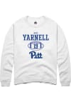 Main image for Nate Yarnell  Rally Pitt Panthers Mens White NIL Sport Icon Long Sleeve Crew Sweatshirt