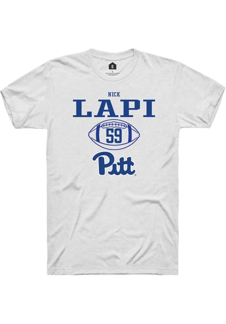 Nick Lapi White Pitt Panthers NIL Sport Icon Short Sleeve T Shirt