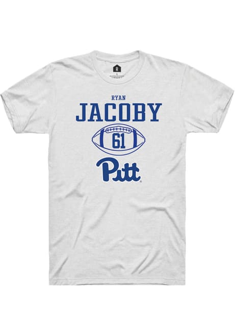 Ryan Jacoby White Pitt Panthers NIL Sport Icon Short Sleeve T Shirt