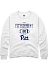 Main image for Sean FitzSimmons Rally Mens White Pitt Panthers NIL Sport Icon Crew Sweatshirt