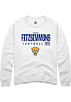Main image for Sean FitzSimmons Rally Mens White Pitt Panthers NIL Stacked Box Crew Sweatshirt