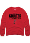 Main image for Bradley Coulter  Rally Cincinnati Bearcats Mens Red NIL Stacked Box Long Sleeve Crew Sweatshirt