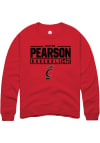 Main image for Dalton Pearson  Rally Cincinnati Bearcats Mens Red NIL Stacked Box Long Sleeve Crew Sweatshirt