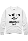 Main image for Noah Wicks Rally Mens White Cincinnati Bearcats NIL Sport Icon Crew Sweatshirt