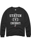 Main image for Quinn Staten Rally Mens Black Cincinnati Bearcats NIL Sport Icon Crew Sweatshirt