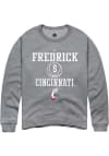 Main image for Cj Fredrick Rally Mens Graphite Cincinnati Bearcats NIL Sport Icon Crew Sweatshirt