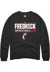 Main image for Cj Fredrick  Rally Cincinnati Bearcats Mens Black NIL Stacked Box Long Sleeve Crew Sweatshirt