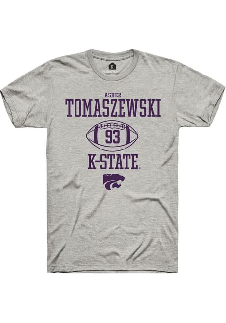 Asher Tomaszewski Ash K-State Wildcats NIL Sport Icon Short Sleeve T Shirt