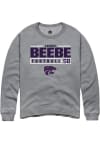 Main image for Camden Beebe Rally Mens Graphite K-State Wildcats NIL Stacked Box Crew Sweatshirt