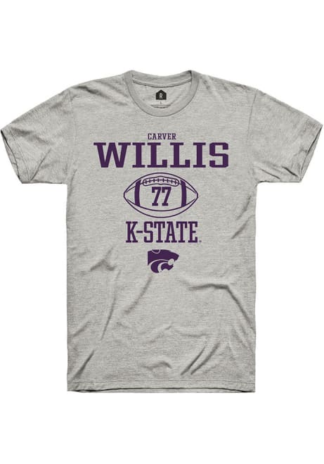 Carver Willis Ash K-State Wildcats NIL Sport Icon Short Sleeve T Shirt
