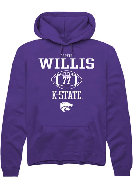 Carver Willis Rally Mens Purple K-State Wildcats NIL Sport Icon Hooded Sweatshirt