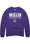 Main image for Carver Willis Rally Mens Purple K-State Wildcats NIL Stacked Box Crew Sweatshirt