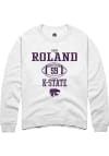 Main image for Gabriel Roland Rally Mens White K-State Wildcats NIL Sport Icon Crew Sweatshirt