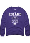 Main image for Gabriel Roland Rally Mens Purple K-State Wildcats NIL Sport Icon Crew Sweatshirt