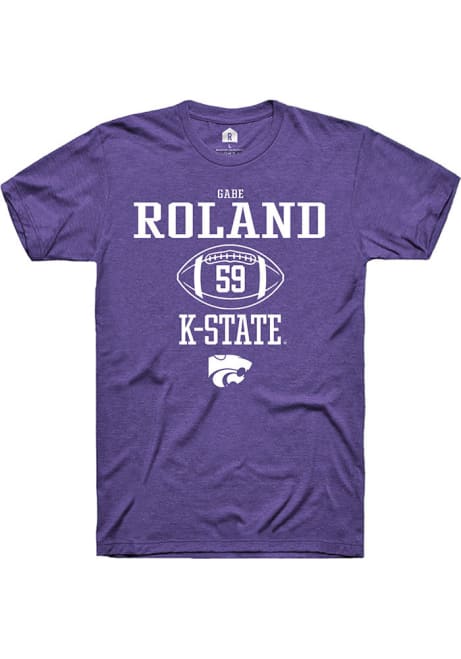 Gabriel Roland Purple K-State Wildcats NIL Sport Icon Short Sleeve T Shirt