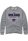 Main image for Gabriel Roland Rally Mens Graphite K-State Wildcats NIL Stacked Box Crew Sweatshirt