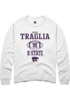 Main image for George Traglia Rally Mens White K-State Wildcats NIL Sport Icon Crew Sweatshirt