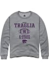 Main image for George Traglia Rally Mens Graphite K-State Wildcats NIL Sport Icon Crew Sweatshirt