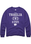 Main image for George Traglia Rally Mens Purple K-State Wildcats NIL Sport Icon Crew Sweatshirt