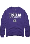 Main image for George Traglia Rally Mens Purple K-State Wildcats NIL Stacked Box Crew Sweatshirt