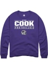 Main image for Jayden Cook Rally Mens Purple K-State Wildcats NIL Stacked Box Crew Sweatshirt