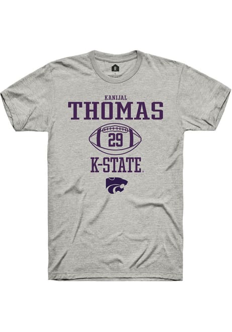 Kanijal Thomas Ash K-State Wildcats NIL Sport Icon Short Sleeve T Shirt