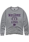 Main image for Tyler Nelome Rally Mens Graphite K-State Wildcats NIL Sport Icon Crew Sweatshirt